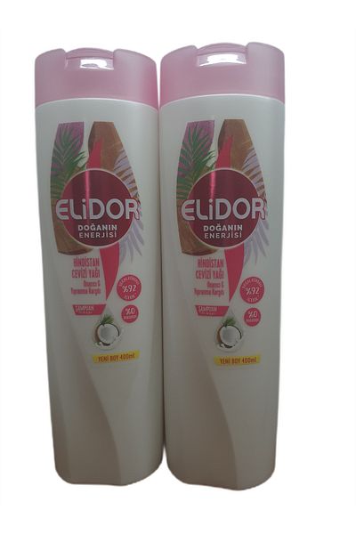 Elidor ELIDOR Coconut Oil Shampoo - 400 ML x 2 Pieces