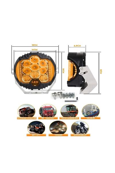point marketing 7" Baja Style Shooter Offroad Projektör Led Lamba