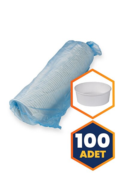 OREGO Karton Gıda Kasesi Beyaz 550 ml - 100 adet