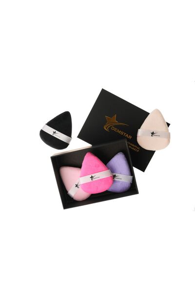 Demstar Professional Makeup Puff 5'li Makyaj Süngeri Powder Puff Set