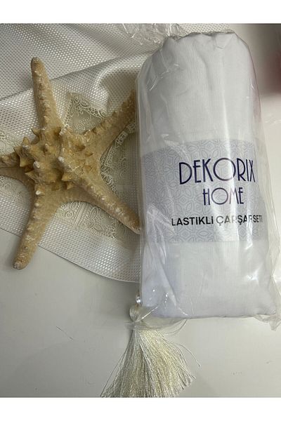 Dekorix Single Elastic Sheet Set and Pillowcase Product Fabric Cotton