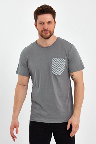 UOMOPARK 2601 Ανδρικό - Μπλουζάκι με τσέπες και κοντομάνικο