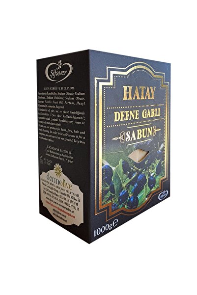 ŞİFAVER Hatay Defne Garlı Sabun Tamamen Doğal Ve El Yapımı 1kg