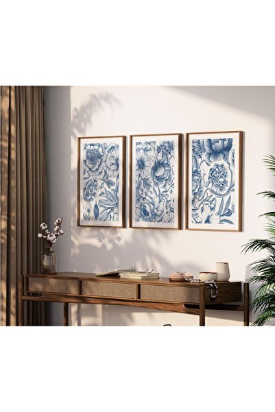 woodhomeworks Ahşap 3'lü Çerçeveli Dekoratif Tablo qmrc
