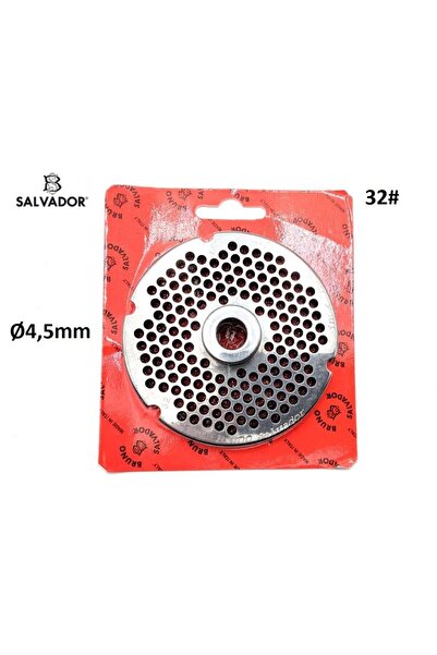 SALVADOR Kıyma Makinası 32 Aynası Süzgeç Süzgeç (Paslanmaz)-4,5mm