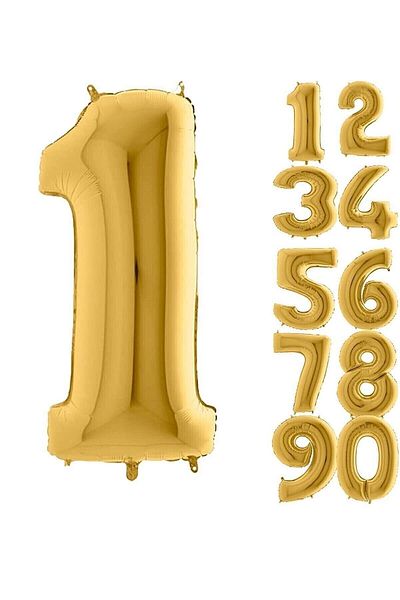 DÜVENCİ TİCARET Foil Balloon Gold 80 Cm 1