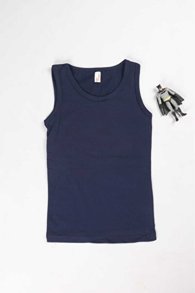 MADALİNA Boy's 95% Cotton Striped Patterned 3-pack Undershirt