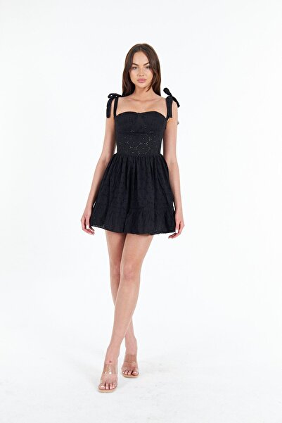 AS Anita Store Scallop Embroidered Back Detailed Dress