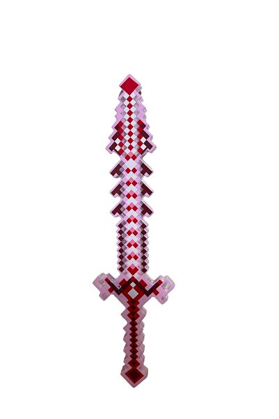 Ailenizin Oyuncakçısı Minecraft Sensörlü Işıklı Sesli Kırmızı Işın kılıçı 50 cm