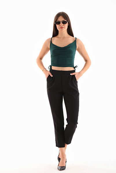 B.HE.Z TTL - Udobne sportske ženske pantalone, elastična leđa Kaiš i strane S...