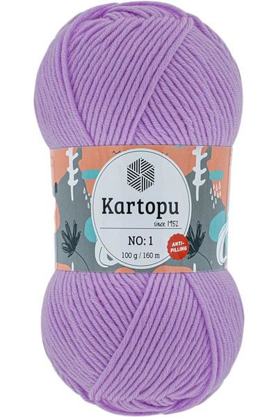 Kartopu Πλεκτό κατά της πηλίνας - Σχοινί χειρός Lilac K739