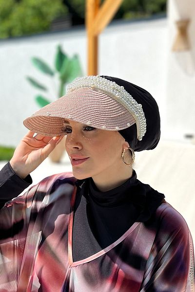 Remsa Mayo Pearl Visor Ψάθινο καπέλο Αντηλιακό Visor RŞ-95 Powder