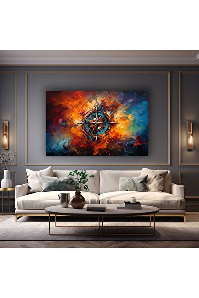 Compass Decorative Horizontal Glass Table
