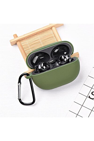 Genel Markalar Huawei Freebuds Pro Uyumlu Silikon Kılıf - Kopçalı Kulaklık Kı...