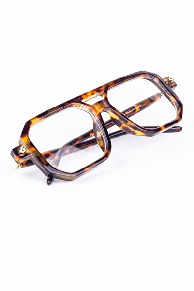 By Donetto نظارات كمبيوتر محمية بالضوء الأزرق للجنسين بتصميم هندسي ليوبارد