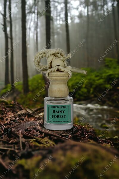DEKORLUQUE Yağmur Ormanları Asmalı Araç Kokusu, Oto Araç Parfümü, Rainy Fores...