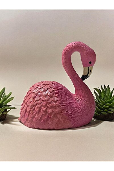 Umay Project Dekor Pembe Flamingo Obje Minyatür Polyester Heykel - Bebek / Ço...
