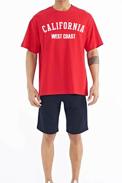 Evomind In Cart 5 and Above Purchases Get 1 T-Shirt Gift - California West Coast Printed Oversize T-Shirt