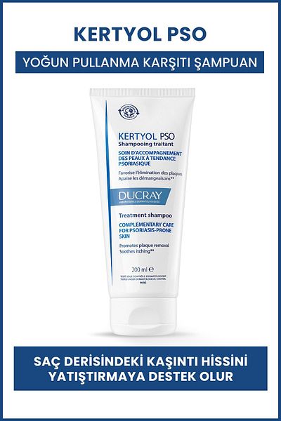 Ducray Kertyol PSO 200 ml Shampoo - Intensive Anti-Flacking