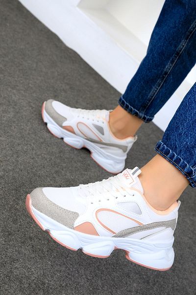SOHO Tenis de damă 17226 - alb pudra