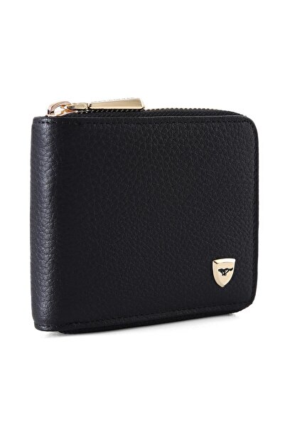 SEPTWOLVES Victoria Italian - Portofel de damă din piele naturală auriu premi...