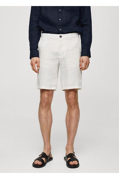 MANGO Man Pantaloni scurți bermude slim-fit 100% in