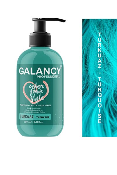 Galancy Turkuaz Amonyaksız Renkli Balyaj Saç Boyası 250ml