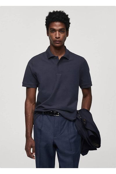 MANGO Man Piqué-Polo aus 100 % Baumwolle