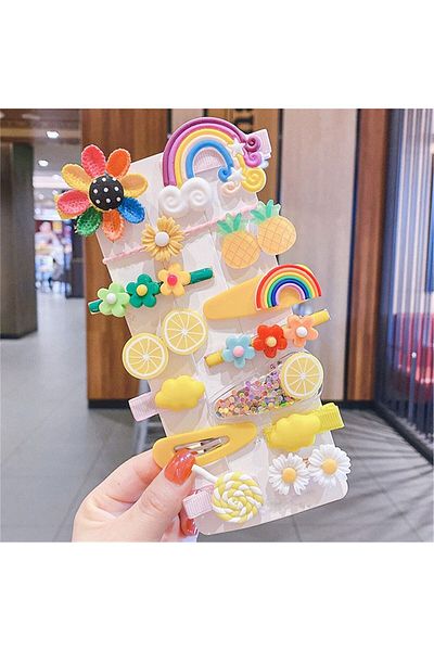 So Much Accesories So-much 14-Piece Yellow Collet Buckle Set - Snap Set