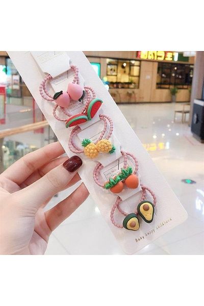 So Much Accesories So-much Children's 10-Piece Fruity Rubber Buckle Set-1