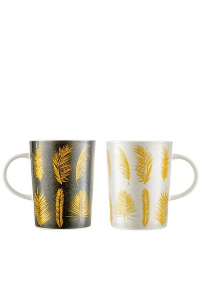 Paşabahçe Feather Porcelain Mug Set of 2