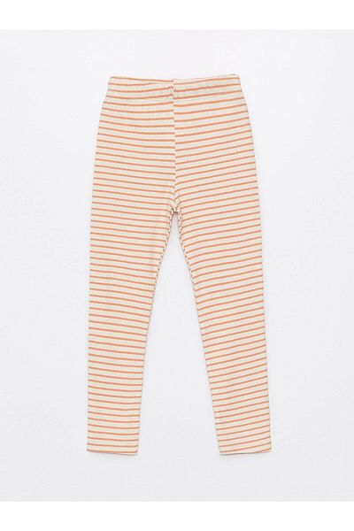 LC Waikiki LCW Baby Elastic Waist Patterned Thick Girl Baby Leggings 2-Pack
