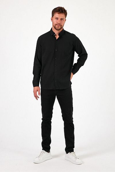 HAWKKİNG Ανδρικό πουκάμισο Oversize με υφή