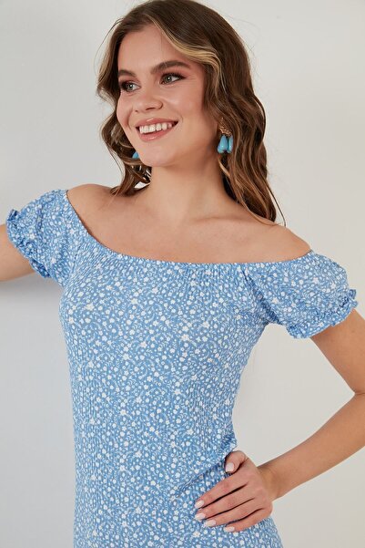 Lela Rochie mini cu guler Carmen Floral Rochie damă 5863700