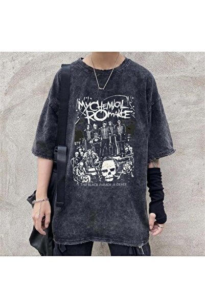 Touz Moda Πλενόμενο μπλουζάκι My Chemical Romance Unisex Oversize Vintage