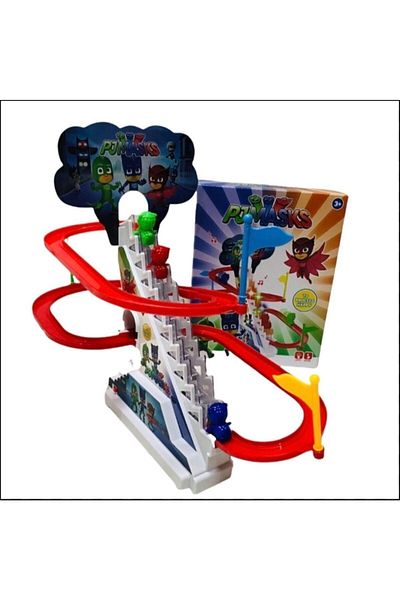 PJMASKS Pj Masks Pj Masks Sound and Light Turn Around Staircase Sliding Heroes 16 cm