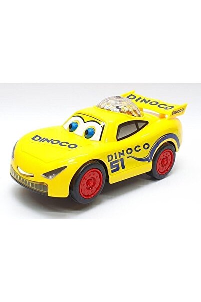 Şimşek Mcqueen Cars Üstü Işıklı Dil Çıkaran Müzikli Araba Sarı