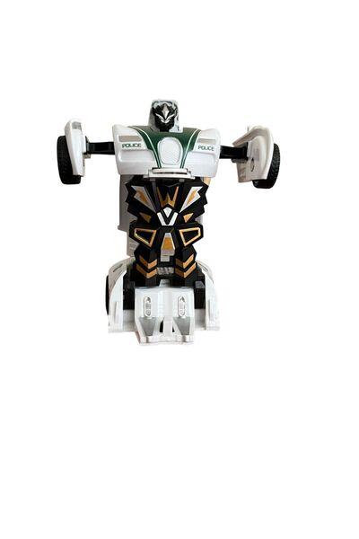 JOYFUL CHİLD Robota Dönüşen Polis Sürtmeli Polis Arabası Oyuncak Transformers Robot Araba