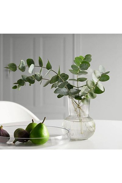 IKEA Διακοσμητικό Βάζο 17 εκ. - Διαφανές Γυάλινο Πιστόλι818, Μικρή Λαβή