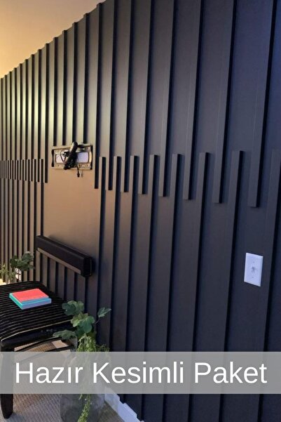 deco master Dekoratif Boyanabilir Hazır Kesimli iskandiv cıta 4 Cm Düz Duvar ...