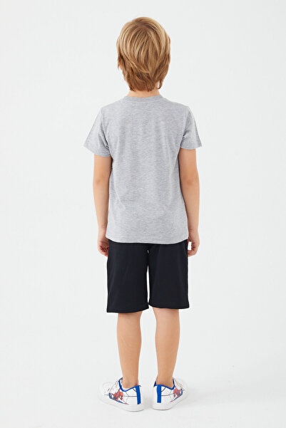 SPIDERMAN Buildings Gray Boy Bermuda Suit