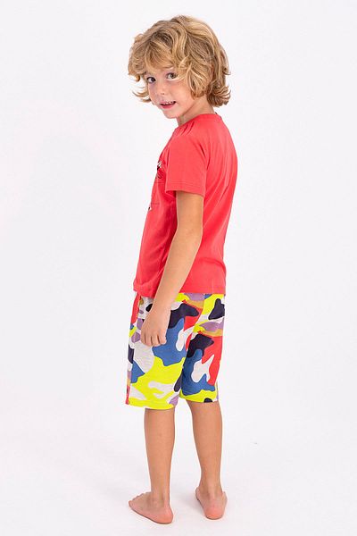 ROLY POLY Rolypoly Secret Duty - Dark Coral Young Men's Bermuda Set