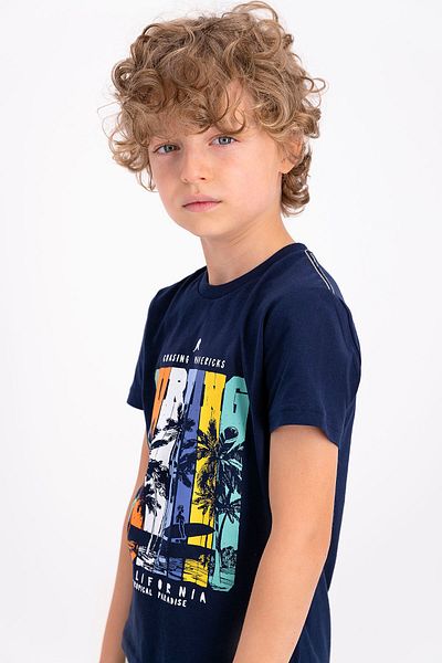 ROLY POLY Rolypoly Surfing California Navy Blue Young Men's Bermuda Suit