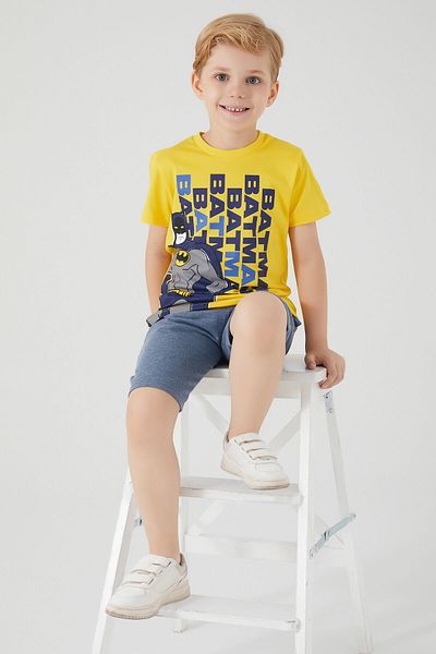 Batman Yellow Hero Yellow Boy Bermuda Suit