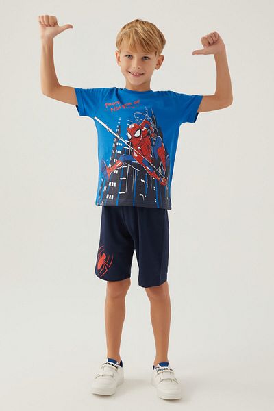 SPIDERMAN Marvel Boy Blue Bermuda Suit
