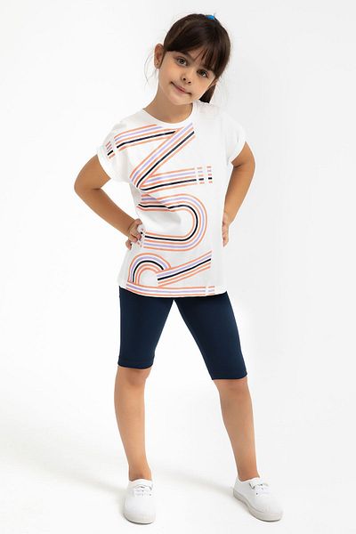 ROLY POLY Rolypoly girl's cream bermuda set