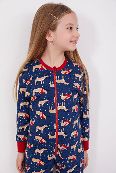 ROLY POLY Rolypoly Deer Dark Indigo Girls' Jumpsuit