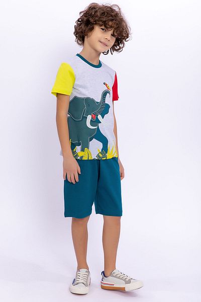 ROLY POLY Rolypoly Elephant Karmelange Boys' Bermuda Suit