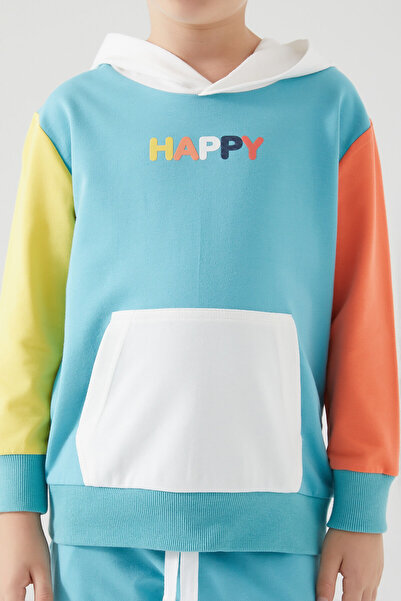 ROLY POLY Rolypoly Happy Turquoise Bermuda Suit for Boy