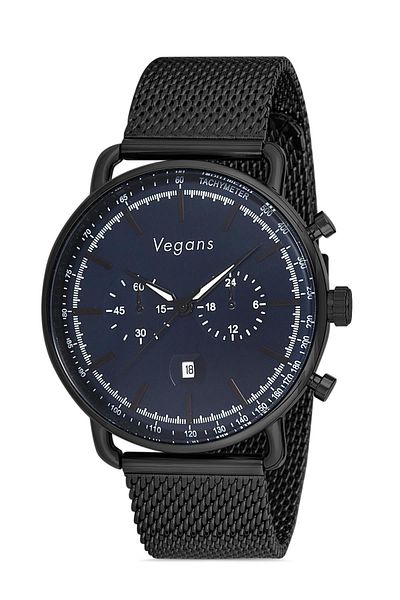 Vegans 20310 Men's Wristwatch with Calendar and Mesh Strap